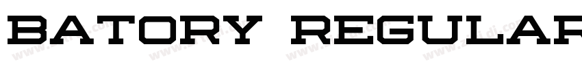 Batory Regular字体转换